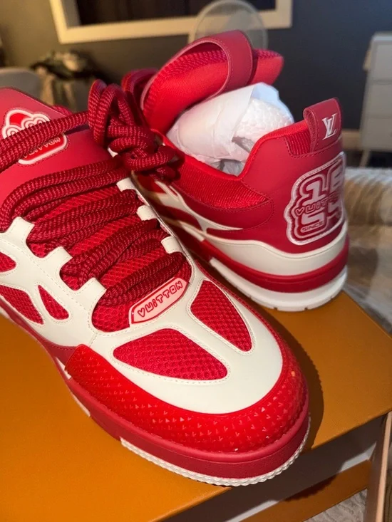 Louis Vuitton LV Skate Sneaker Red White size 11 men - Picture 6 of 11
